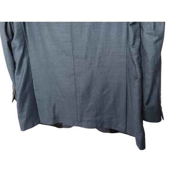 BOSS Men’s 46R Dark Blue Virgin Wool Blazer Sport Coat Croatia 3-Button 100% Woo - Picture 11 of 16